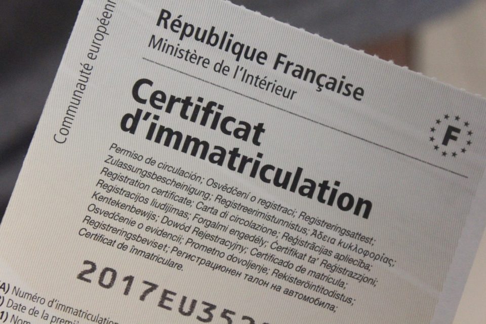 immatriculation