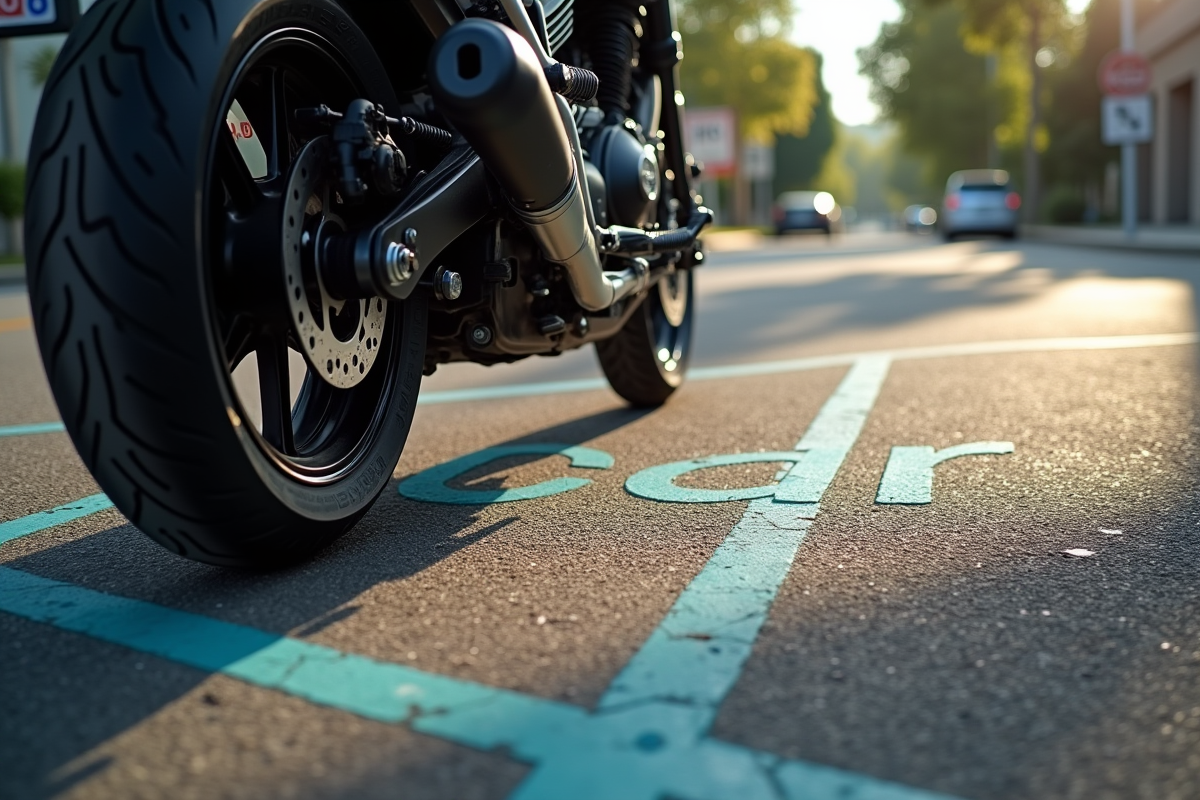 moto stationnement